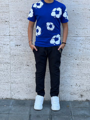 T-Shirt Denim blu royal