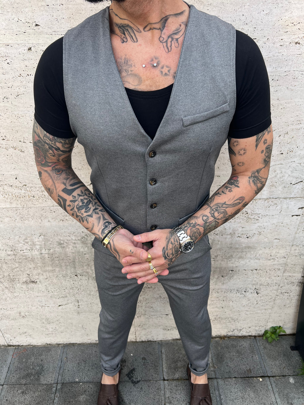 Gilet grigio