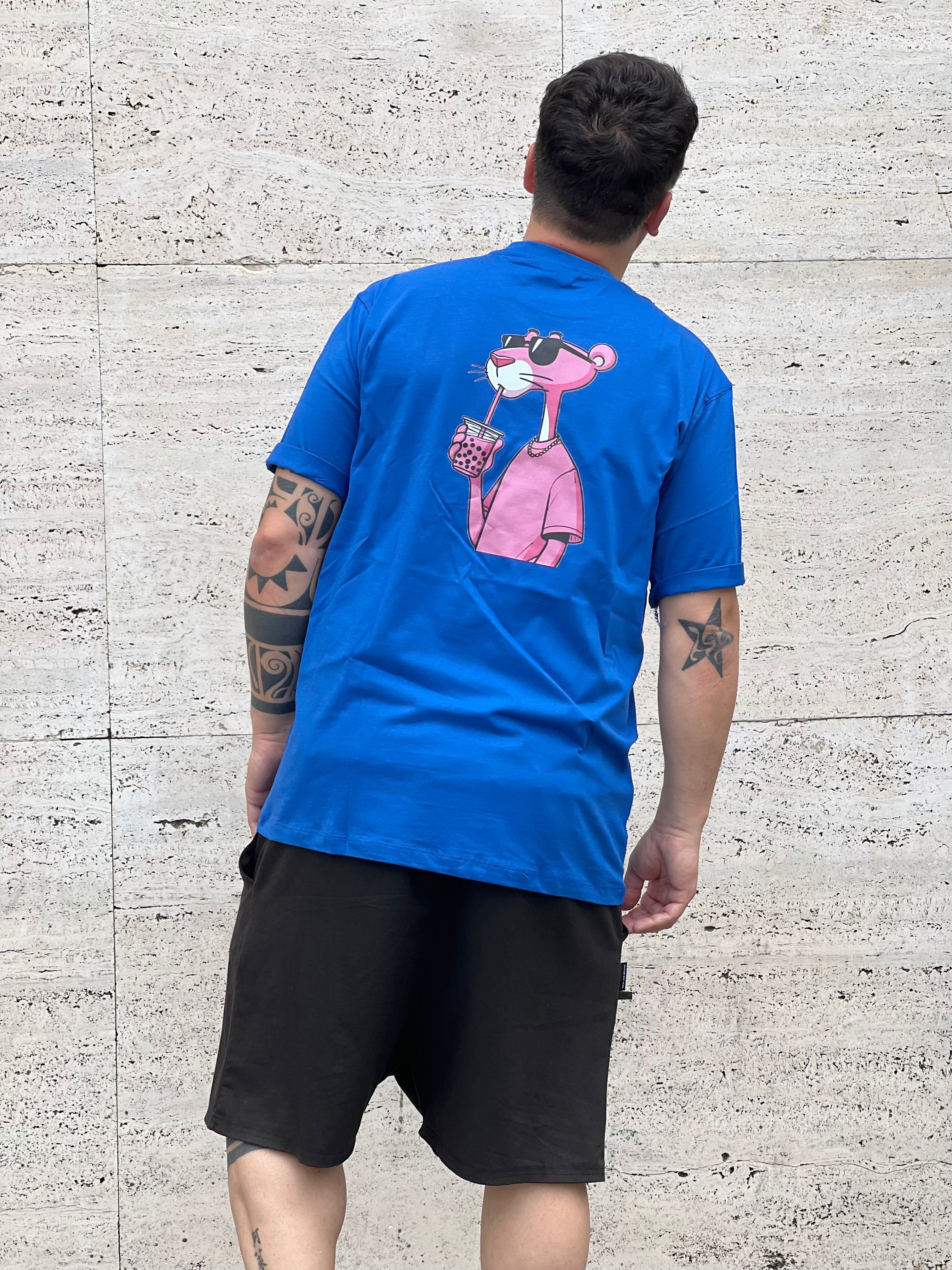 T-Shirt  blu royal   Pantera