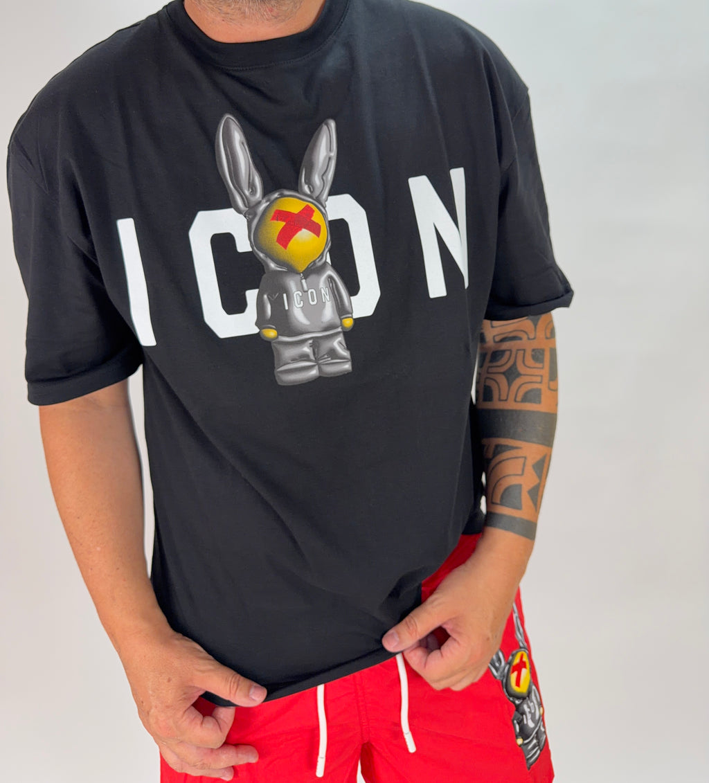 T-shirt Mascot ICON Black