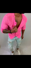 Camicia Fucsia Miami