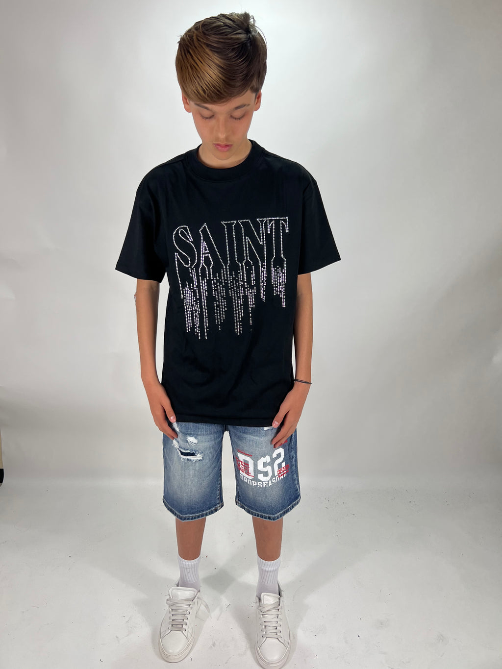 T-shirt Saint brillantinata