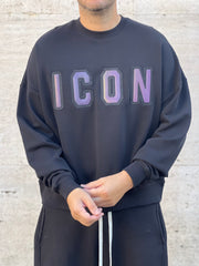 Felpa ICON    Muster  black