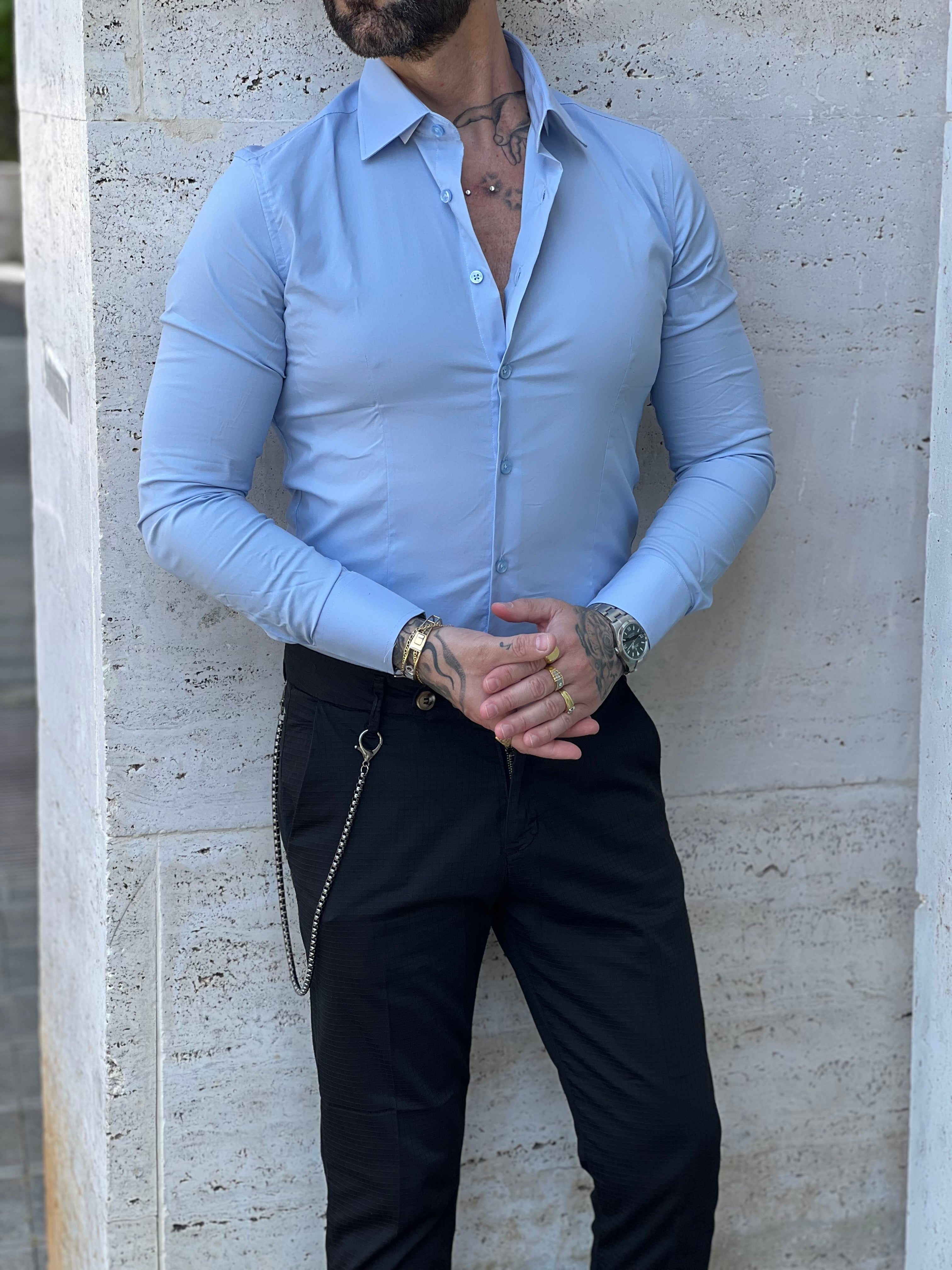 Camicia Celeste classic