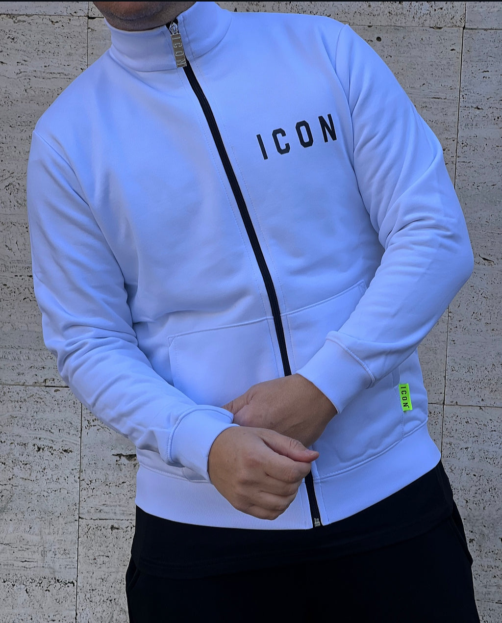 Felpa Zip  White