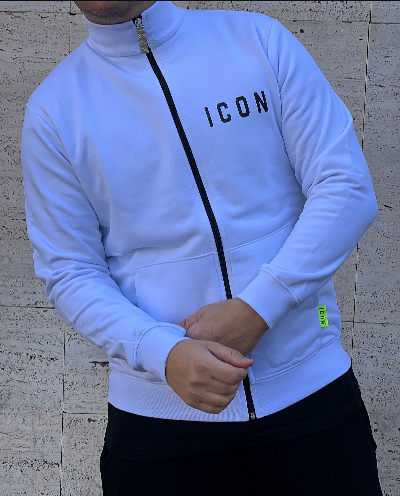 Felpa Zip  White