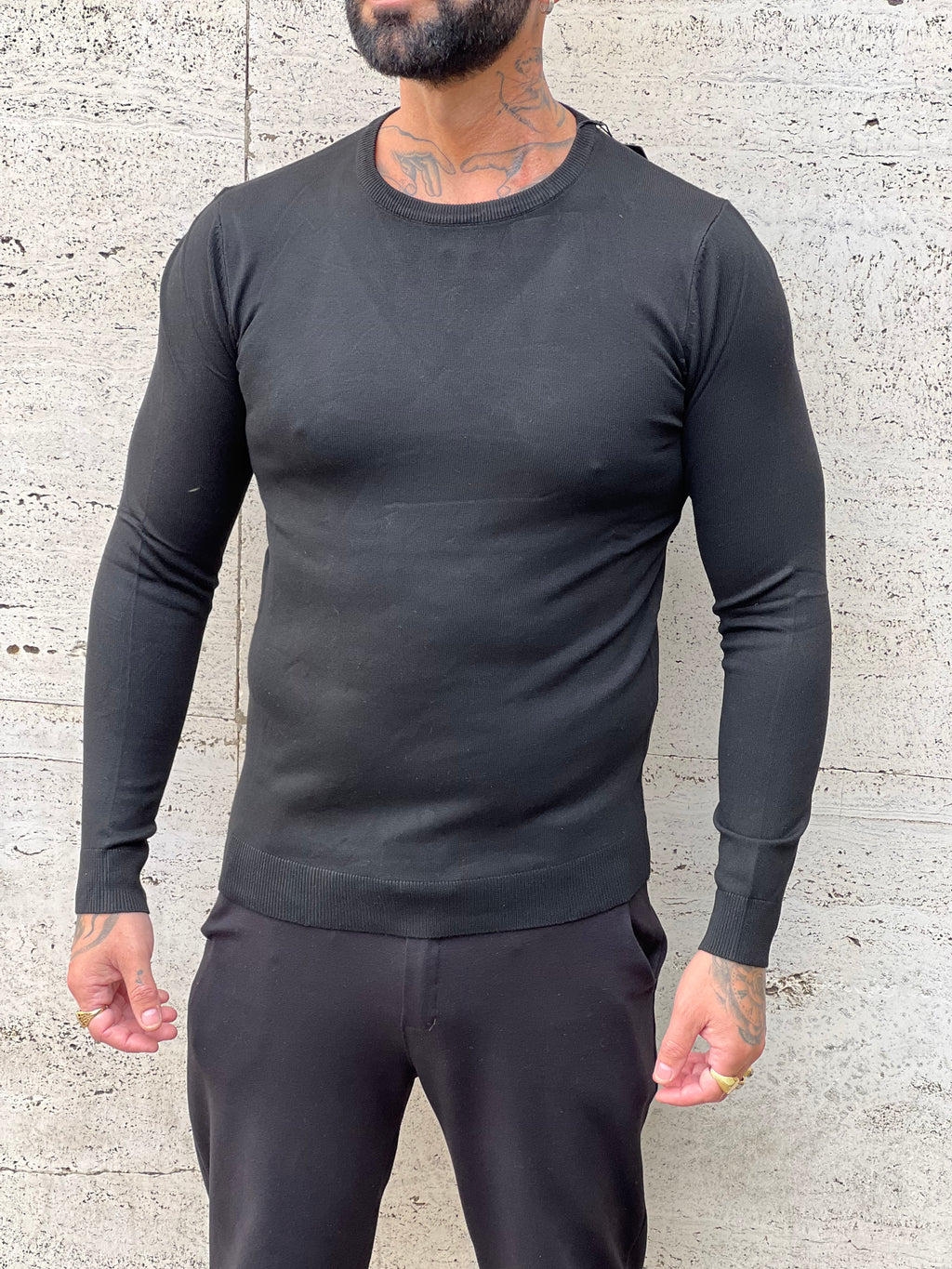 Maglione nero black