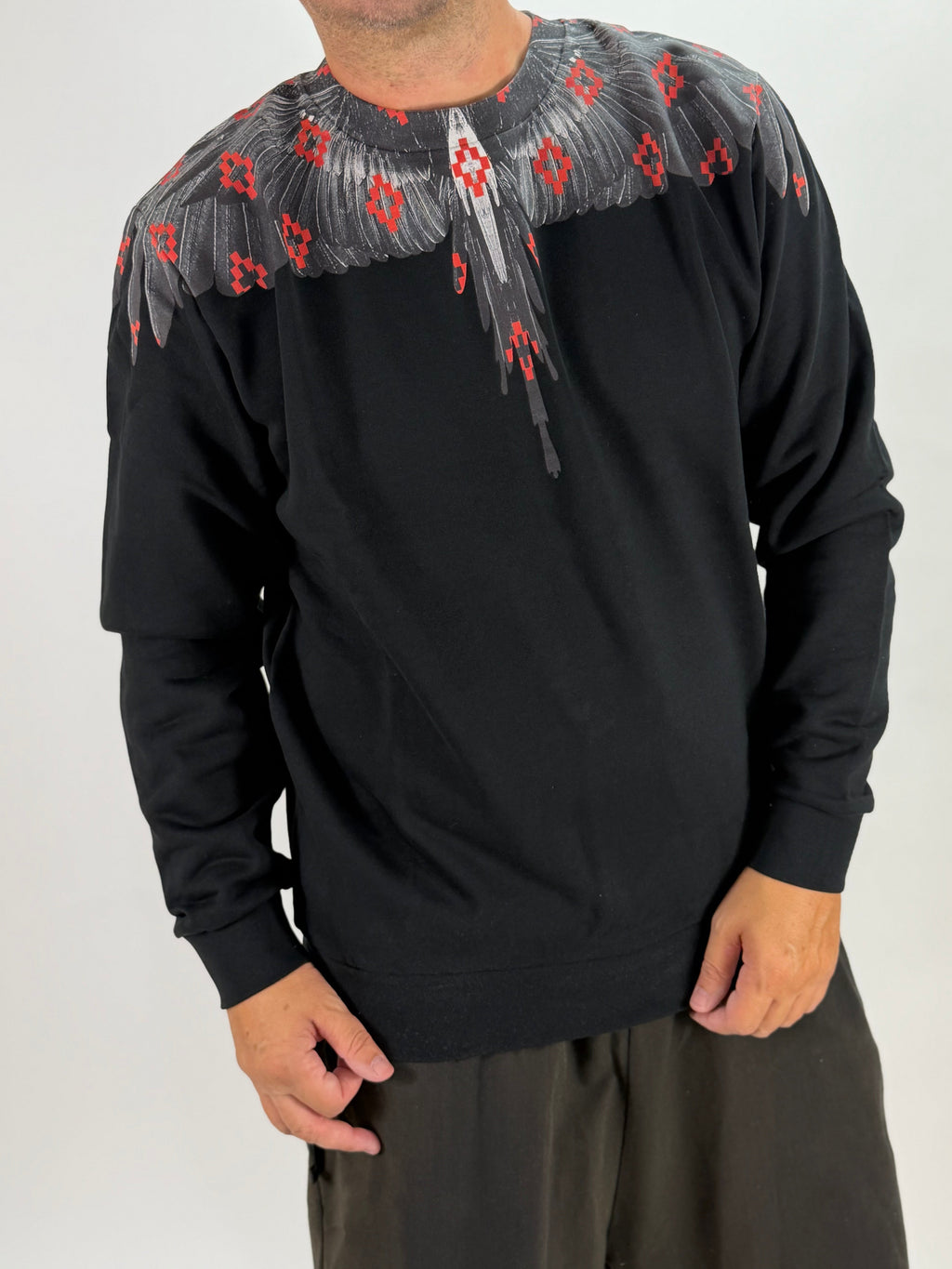 Felpa Marcelo Burlon  Londra Black
