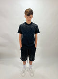 Completo brillantinato black