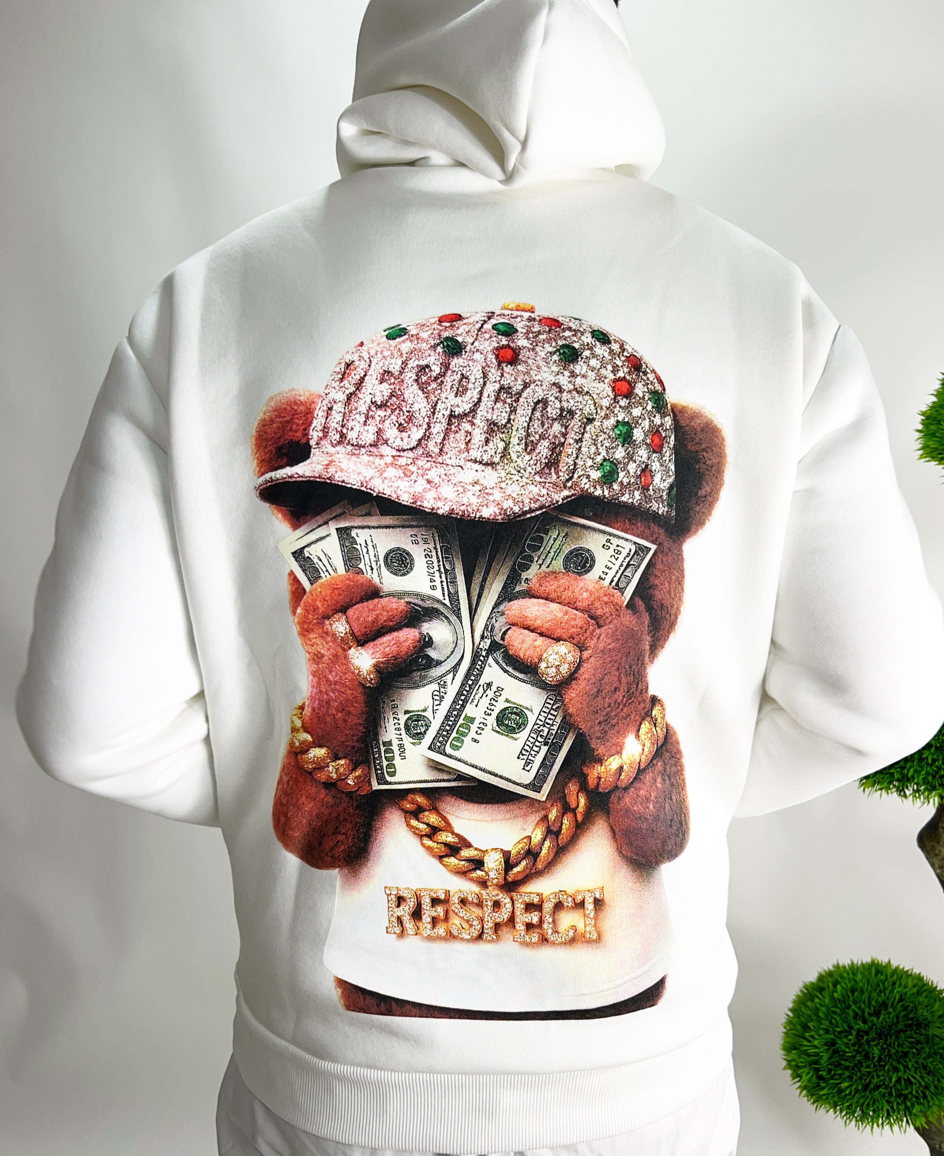 Felpa  respect white