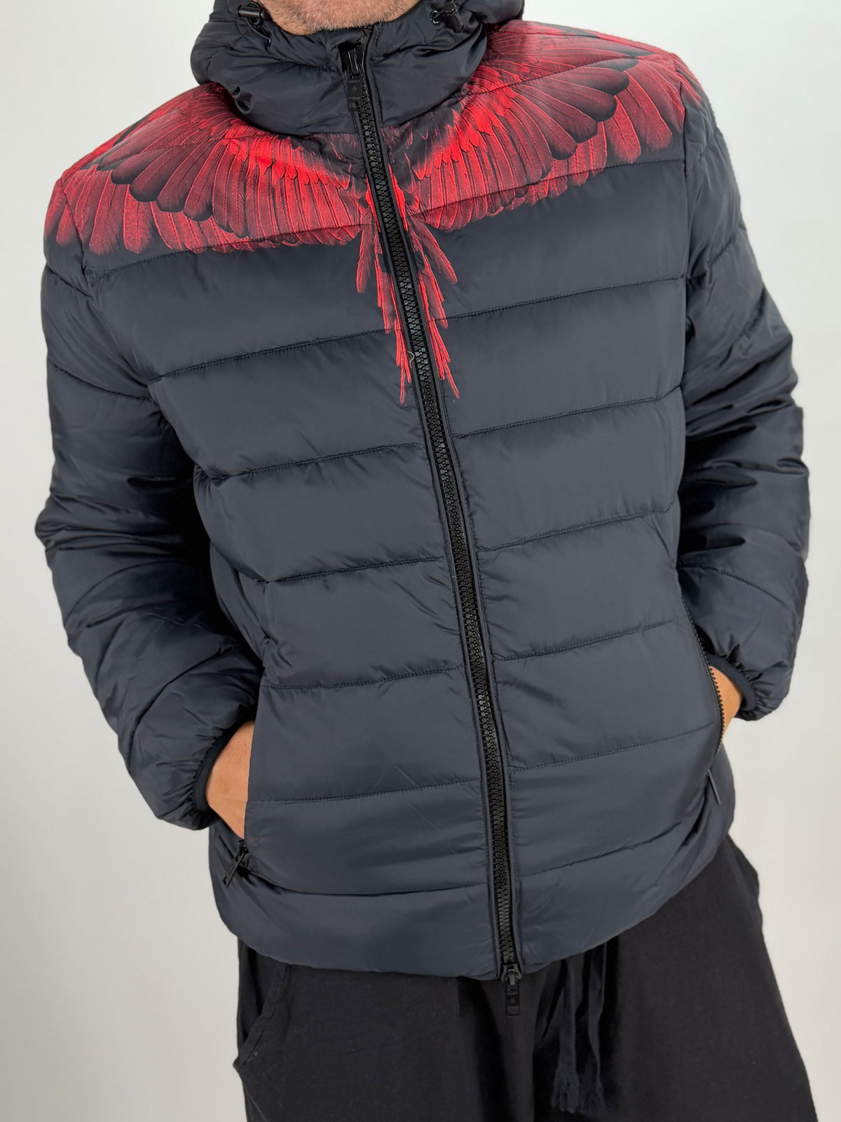Giubbino Marcelo Burlon   Black /red