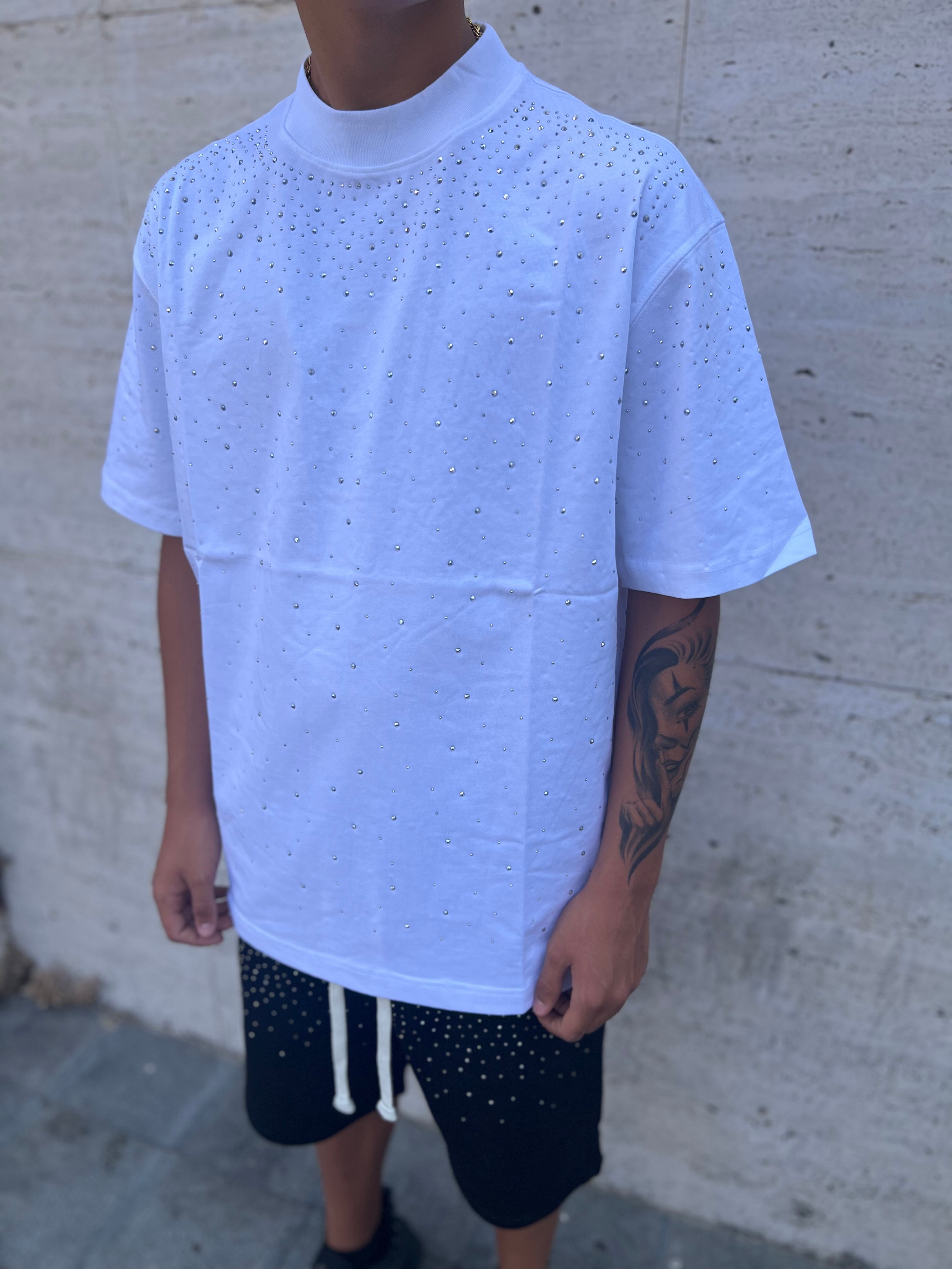 T-Shirt Brillantinata White