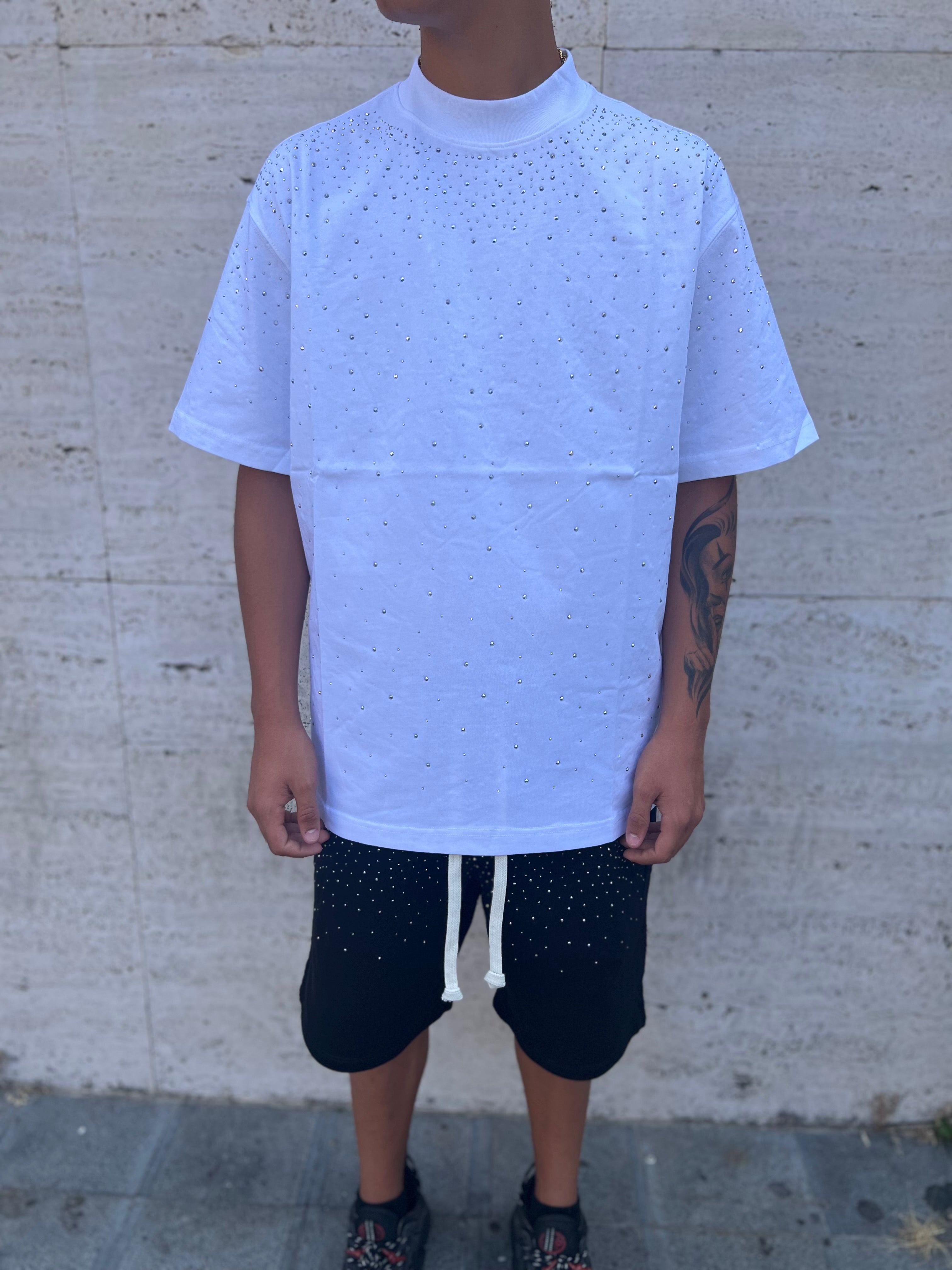 T-Shirt Brillantinata White