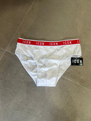 Slip Icon White /red  305