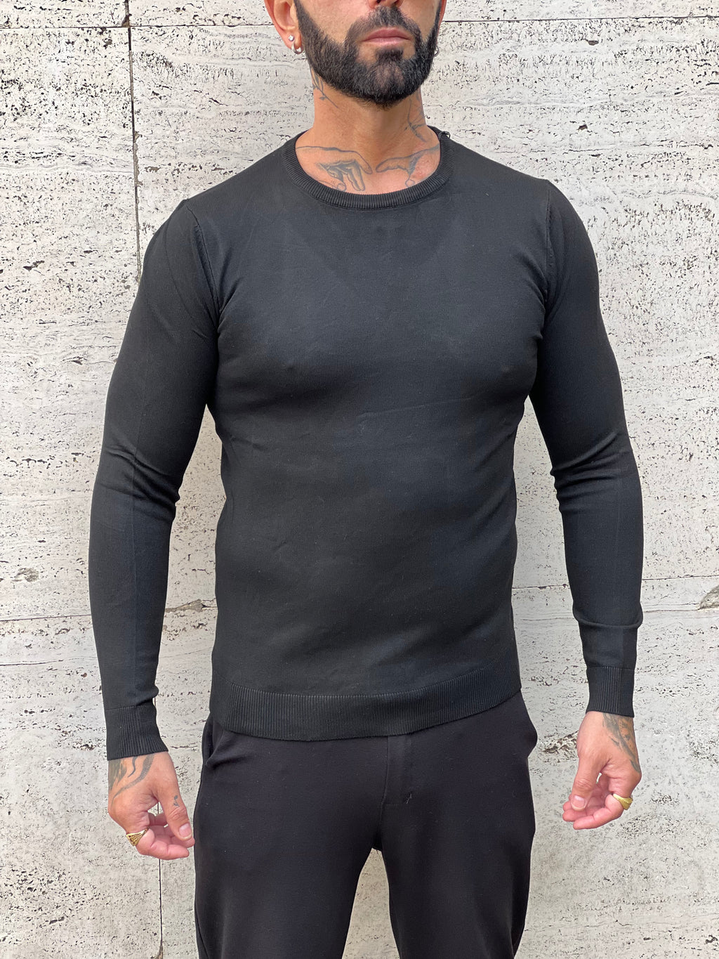 Maglione nero black