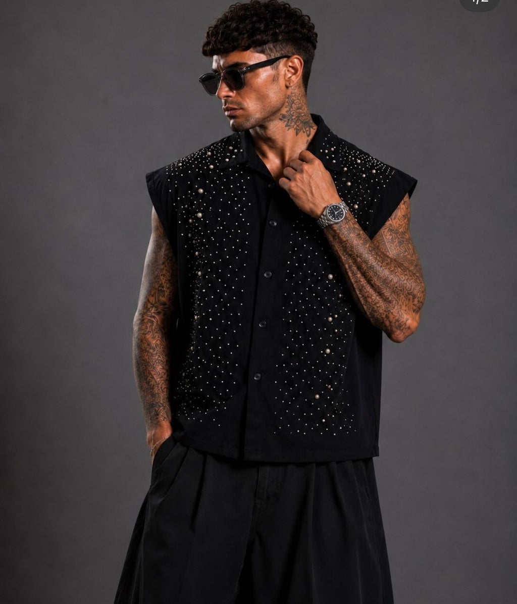 Camicia Gile’ Borchiata