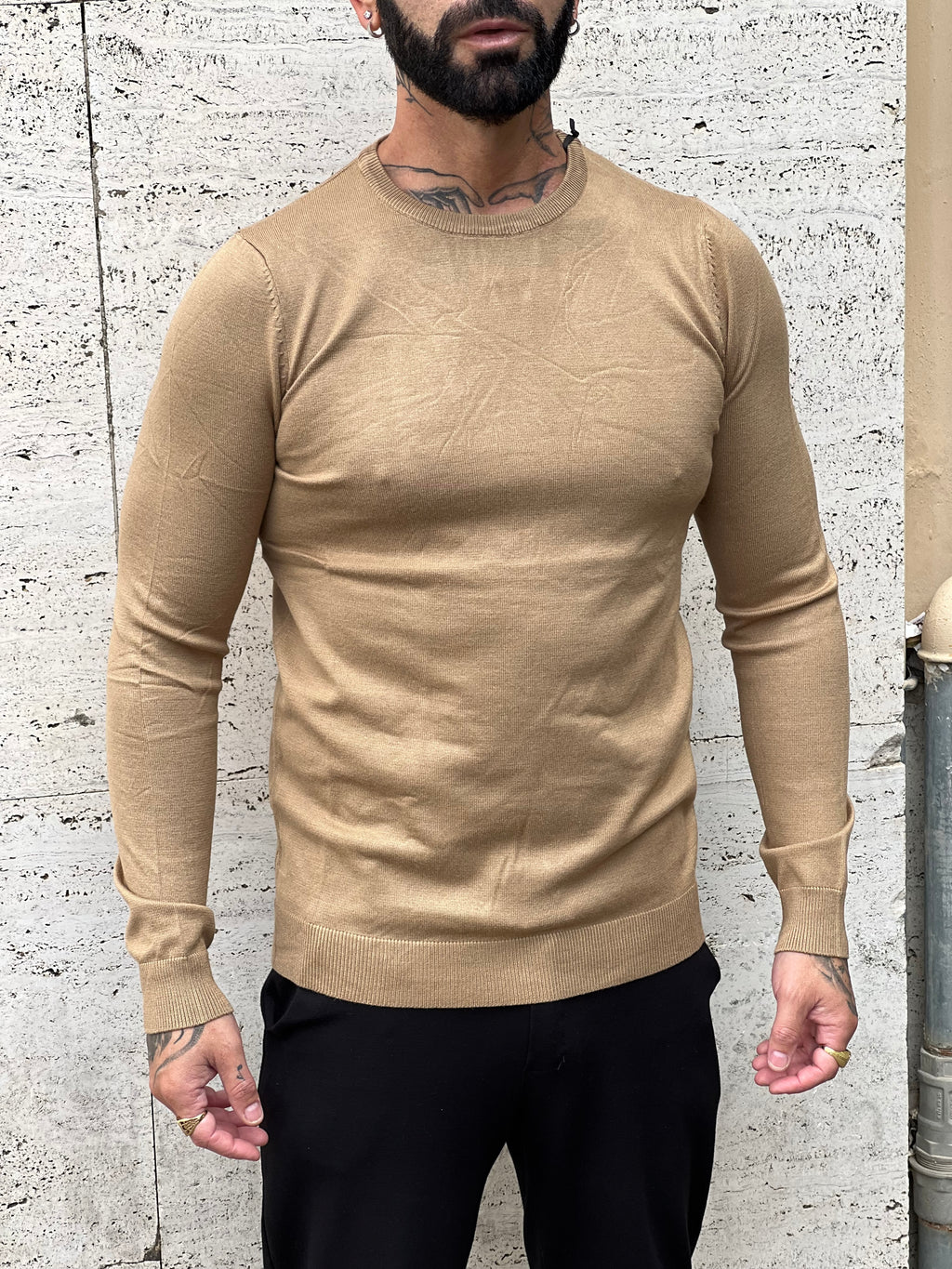 Maglione Londra cammello
