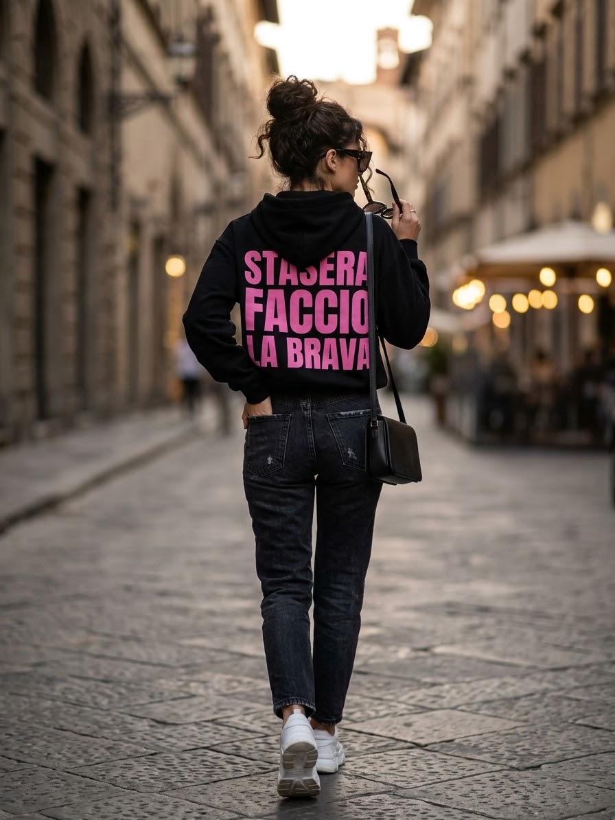 Felpa Stasera faccio la brava