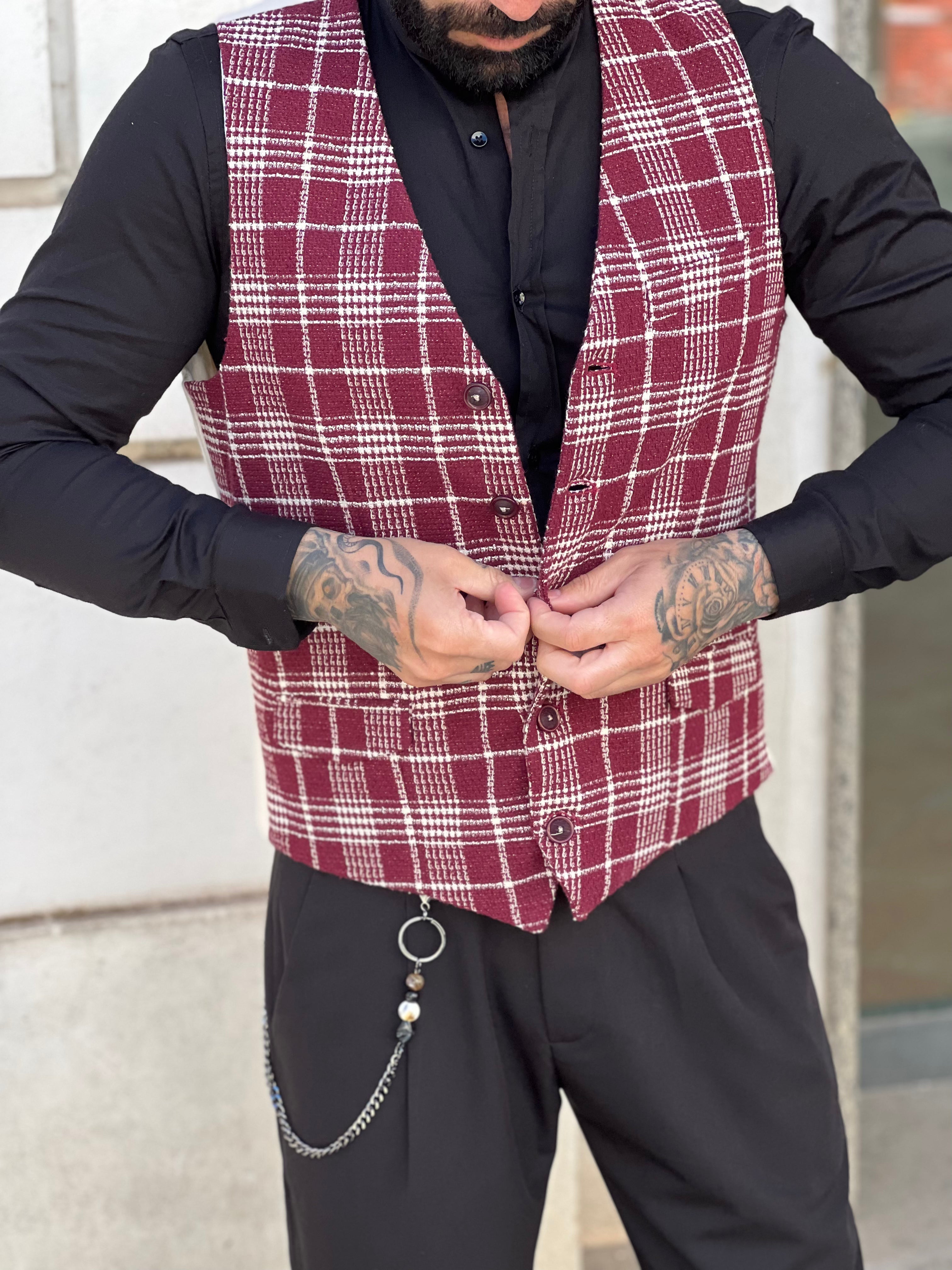 Gilè  quadri bordo’