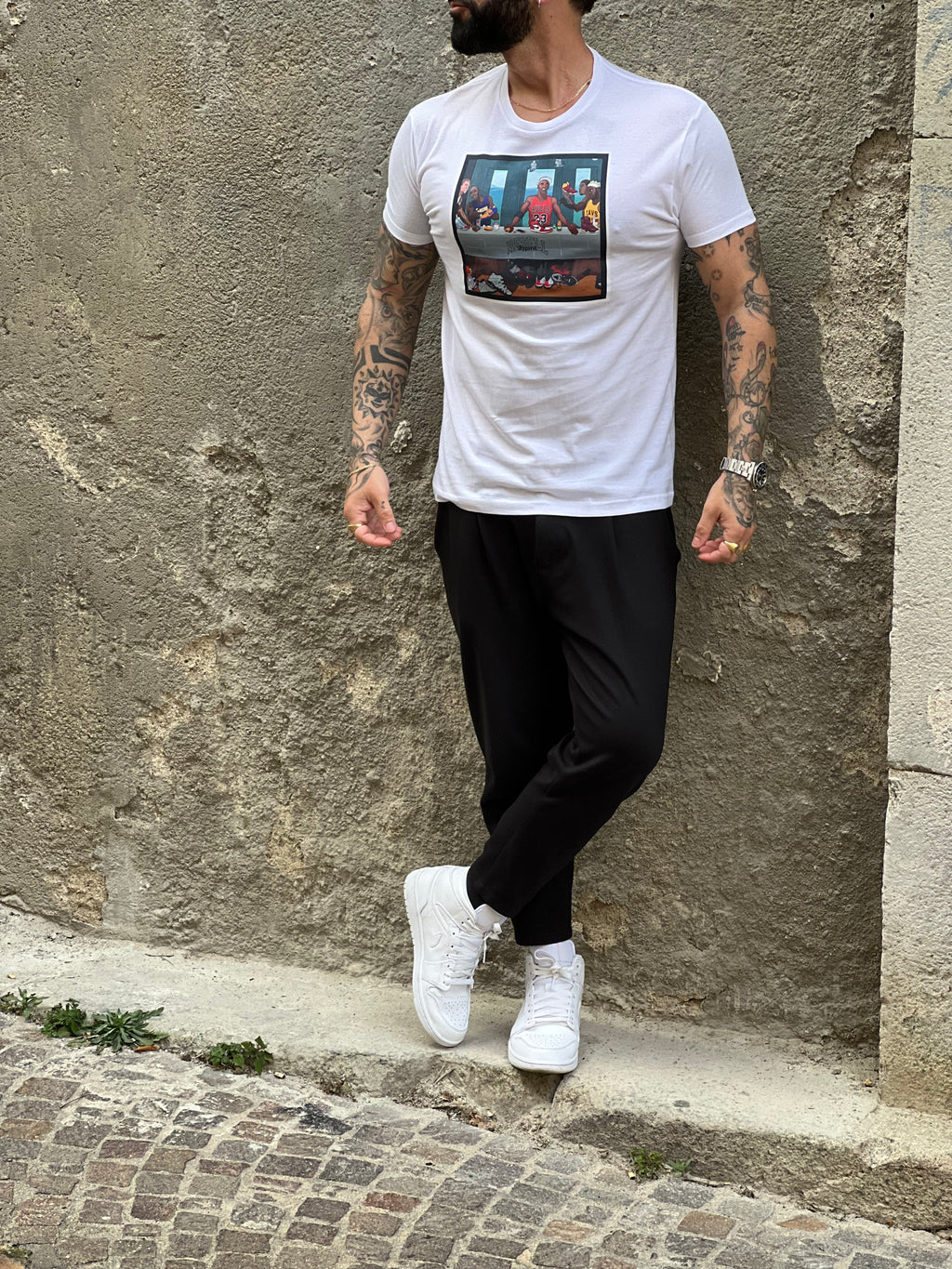 T-Shirt white  D54