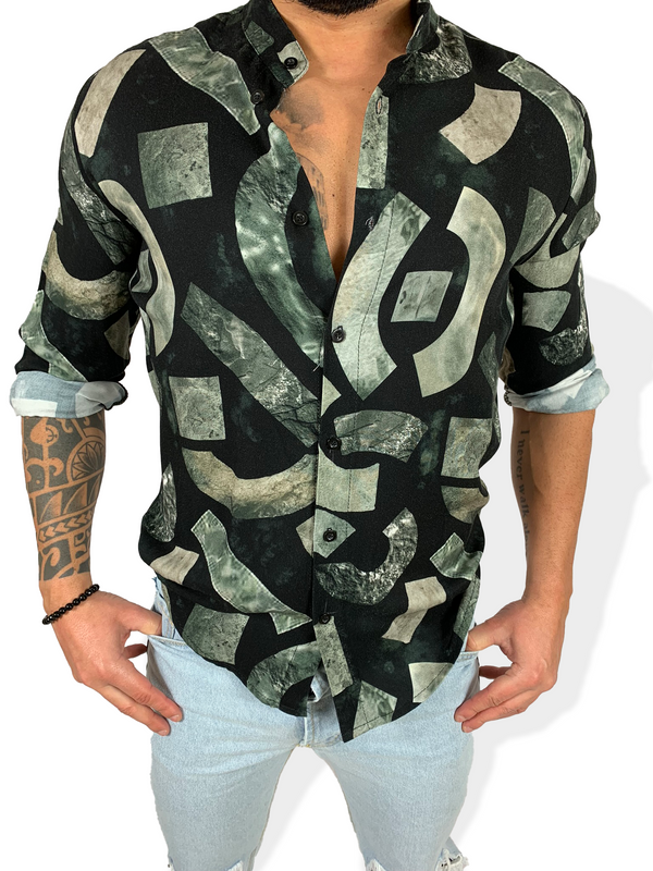 Camicia Green Cube