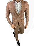 Completo in Lino Total Rust