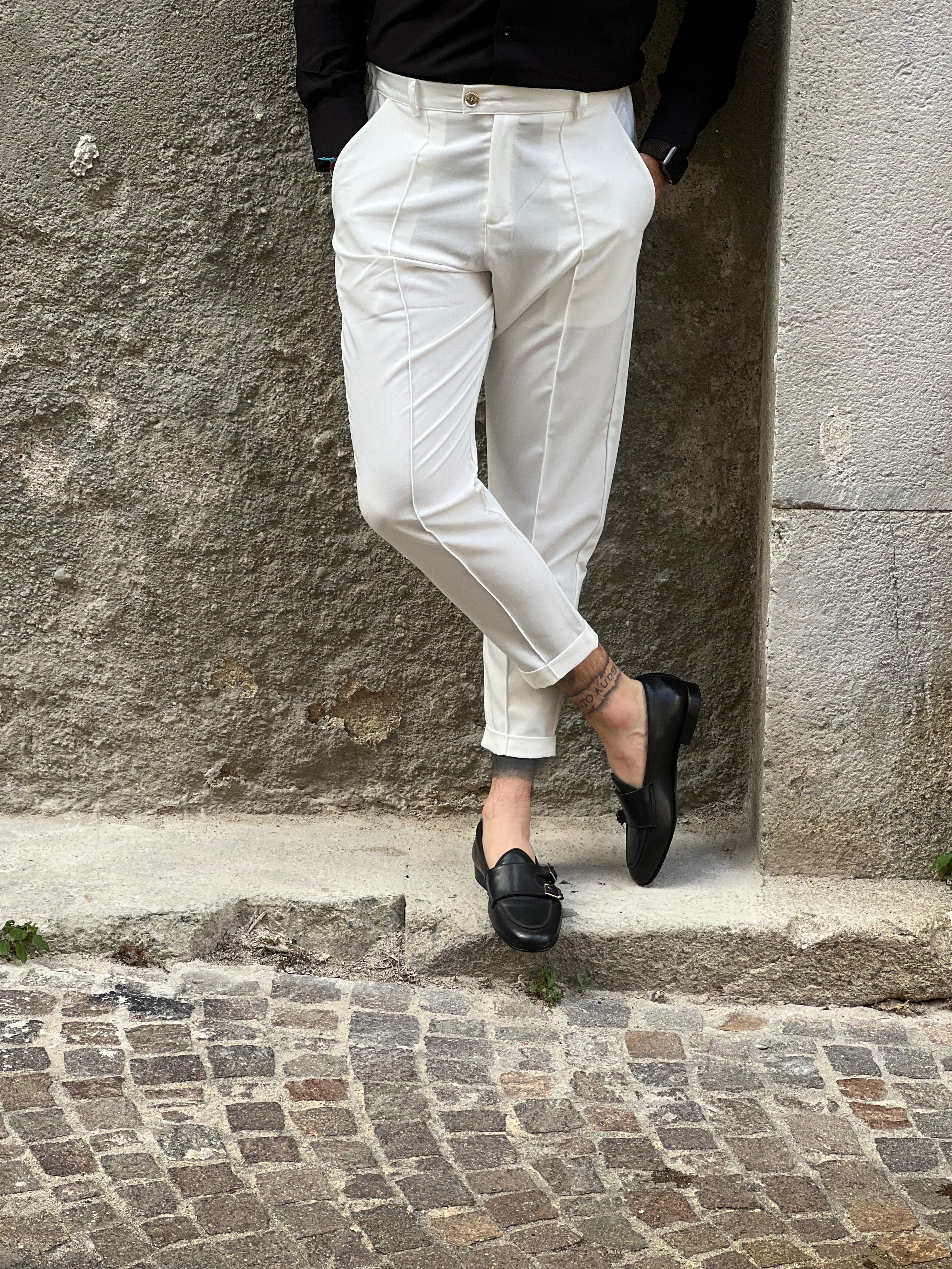 Pantalone  bianco  BeSor