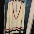 Maglione Scollo White