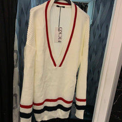Maglione Scollo White