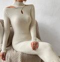 Vestito beige lungo G65