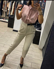 Camicia Pink ricamata