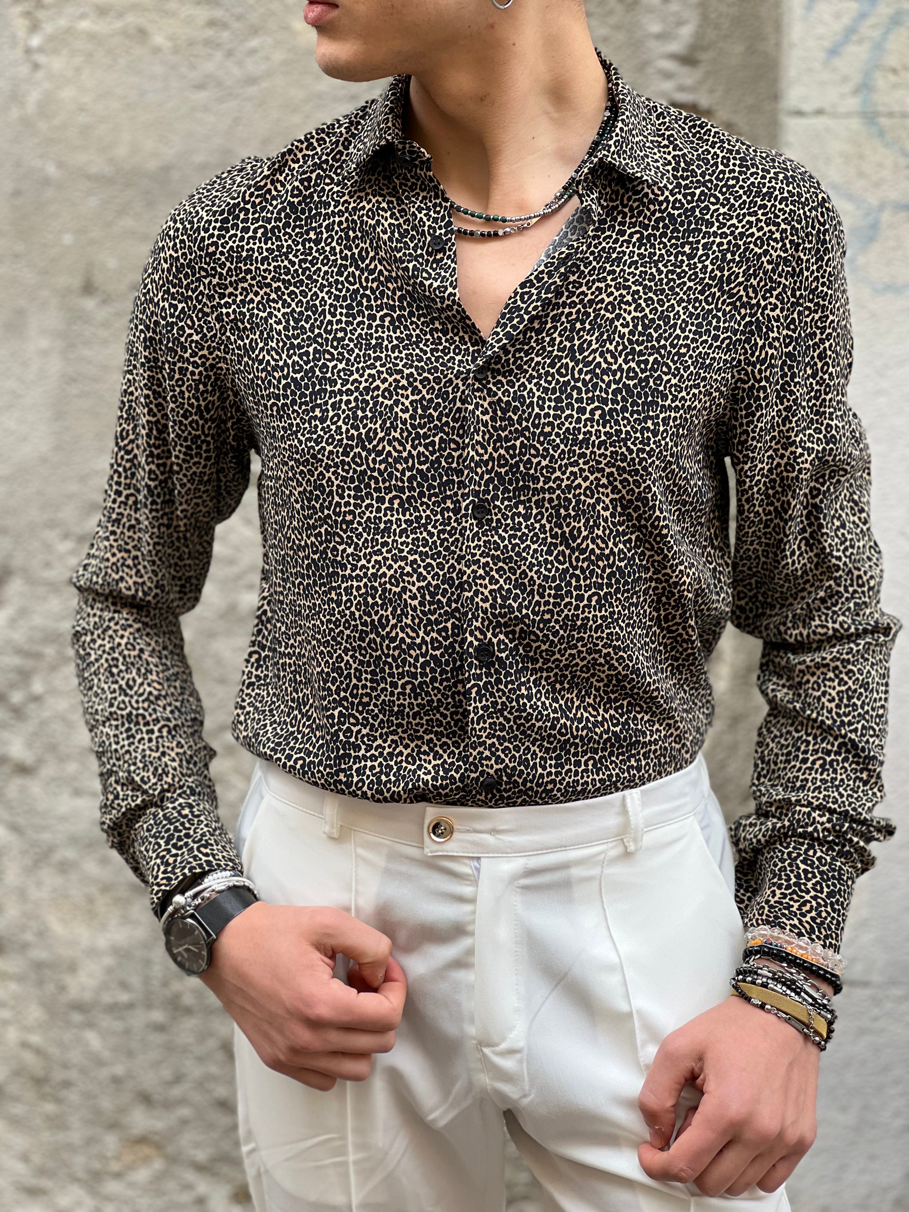 Camicia leopardata